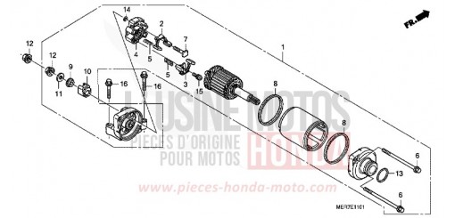 ANLASSER (CBF600S8/SA8/N8/NA8) CBF600N8 de 2008
